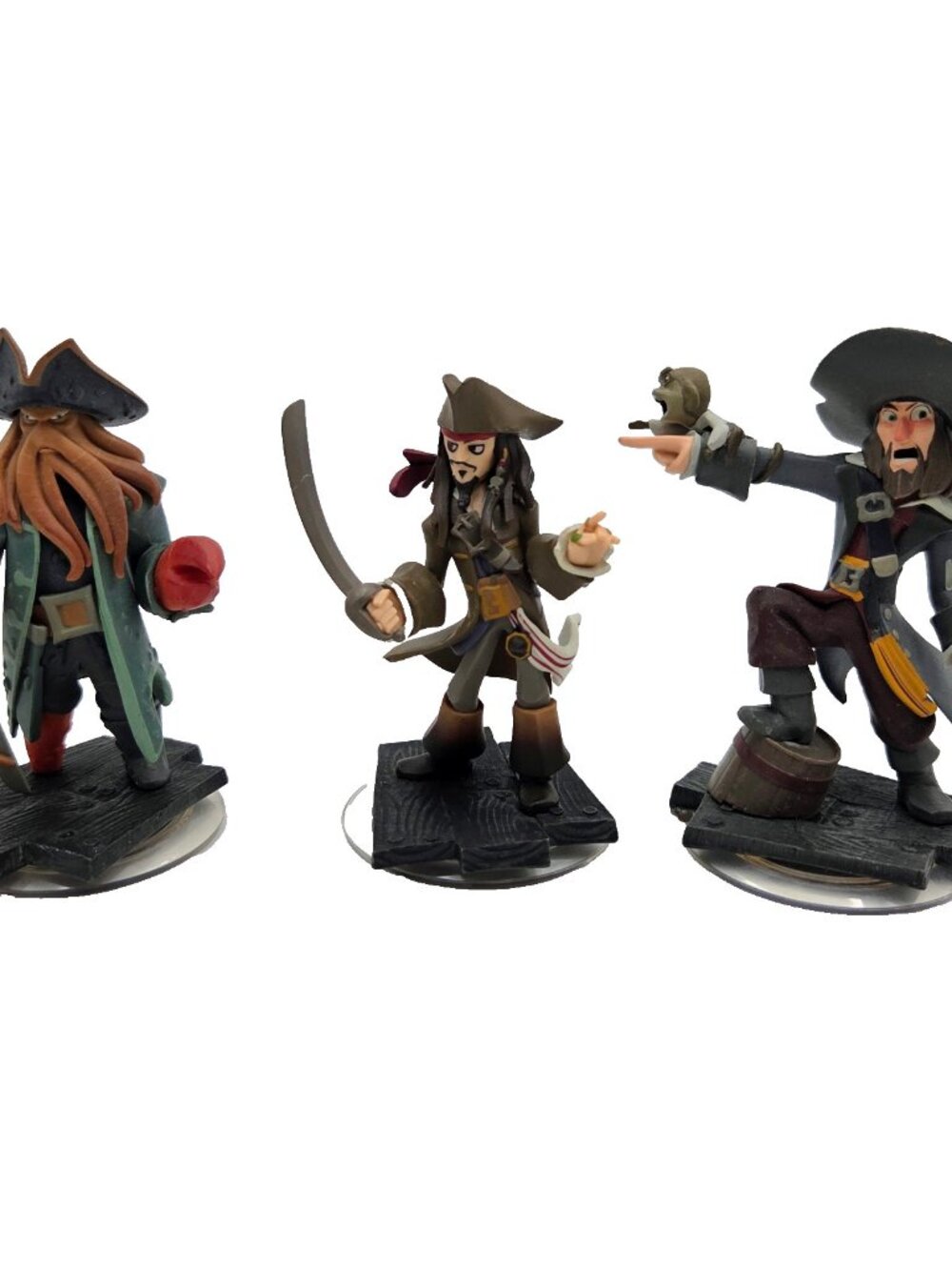 Disney Infinity Figure Captain Jack Sparrow Barbosa Davy Jones Pirates Read